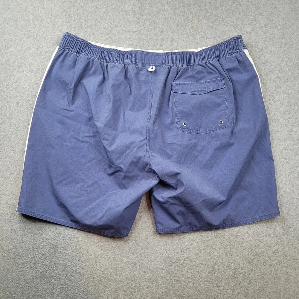 johnnie-O Swim Trunks Mens XXL Blue Striped Board Shorts